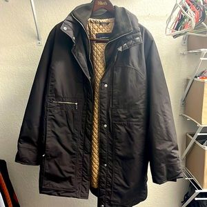 Like New Dark brown and Gold Lands End Winter Cost with Rollout Hood!